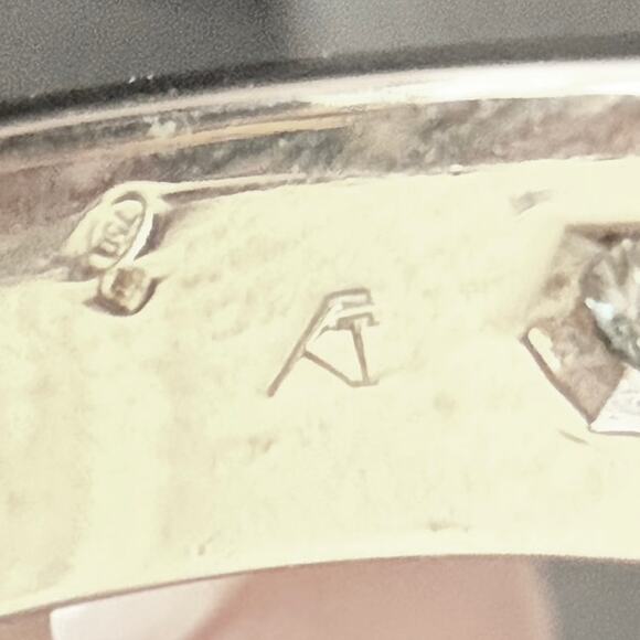 Cartier Love Classic 3 Diamond 18K White Gold Ring 56 US 7.5 - Picture 6 of 6